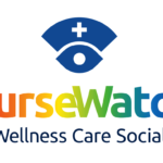 Nursewatch - Wellness Care Social. written in rainbow lettering